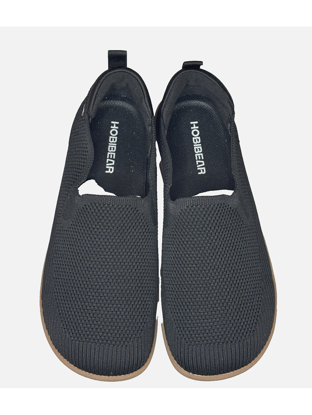 Hobibear Women's Barefoot Minimalist Slip-on Breathable Black Shoes Sz 39 NWT